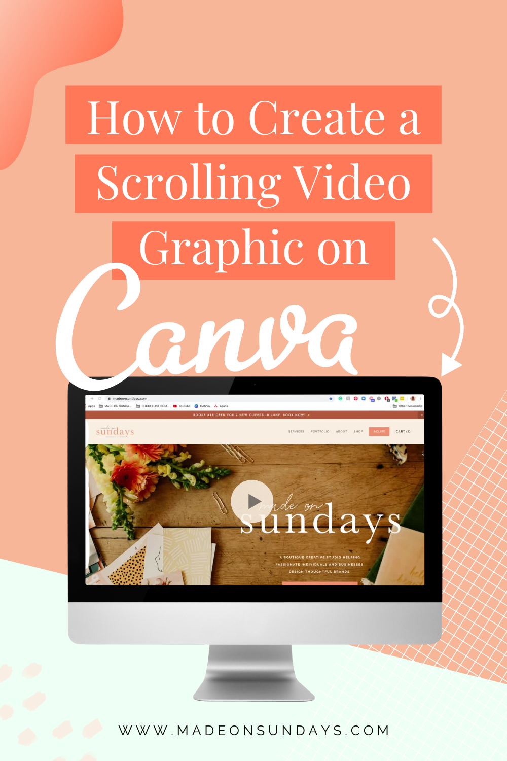 How to Create a Scrolling Video Graphic 