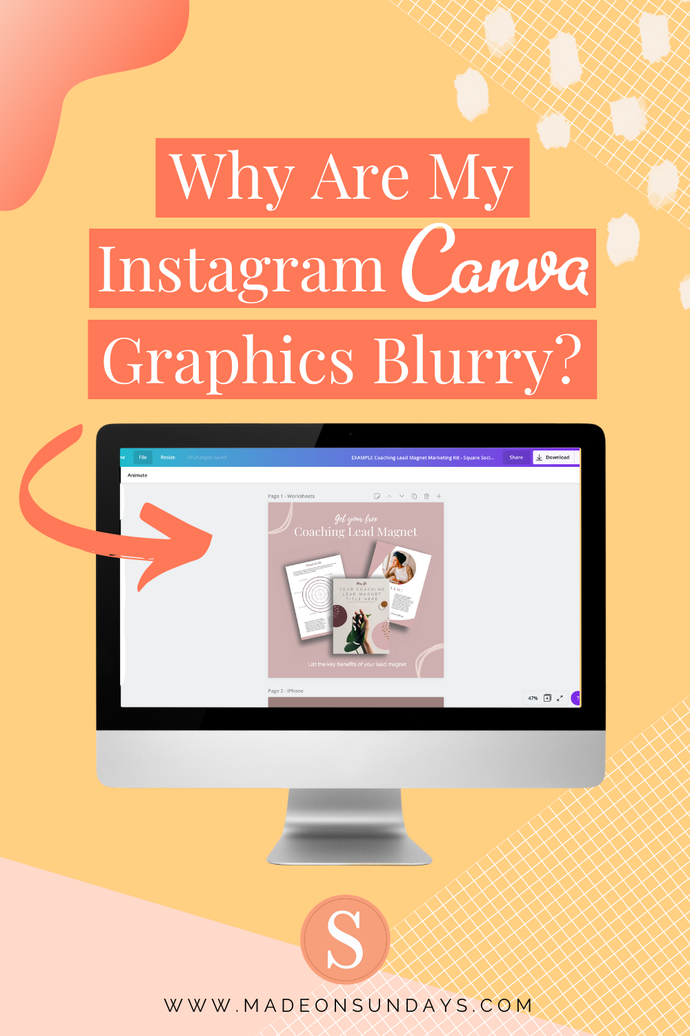 Why Are My Instagram Canva Graphics Blurry Madeonsundays