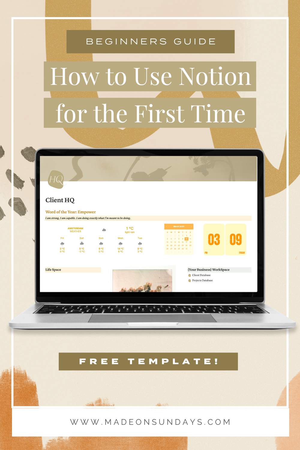 An article about how to use Notion as a beginners. Free template included.